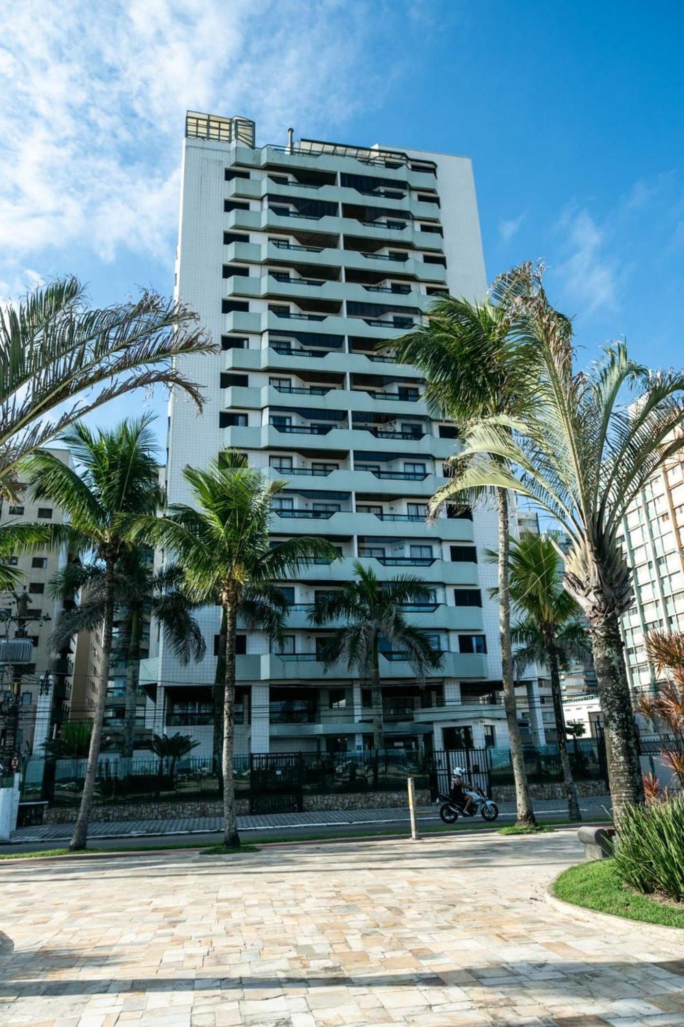 Frente Vista Mar Com Varanda Wi Fi 300Mbps E 10M Da Praia Da Tupi - Estacionamento Gratuito Praia Grande  Bagian luar foto